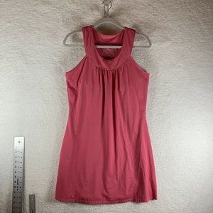 Soybu Tunic Top Women's Large Rose Pink Stretch‎ Round Neck Sleeveless 8013